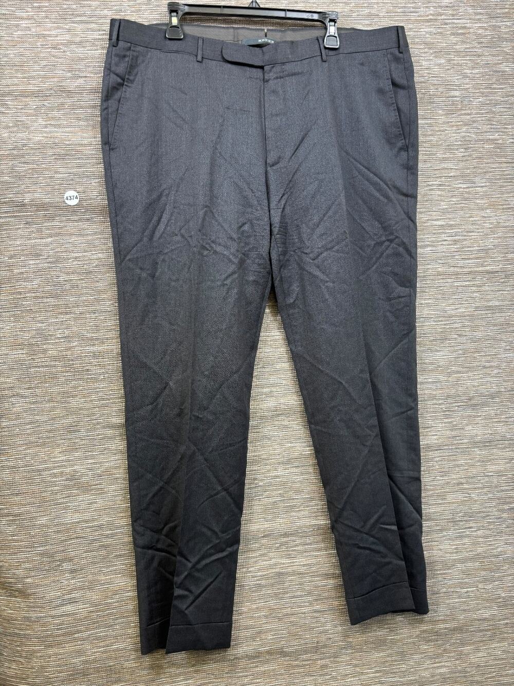 Ermenegildo Zegna Micronsphere Wool Dress Pants Mens Size 42 Black Gray Trouser
